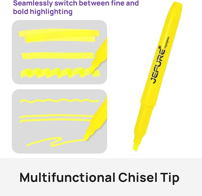 36 Pcs Highlighters, Chisel Tip, Note-Taking, Teacher & Student Supplies - Image 2