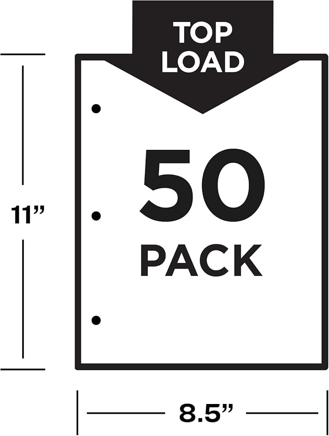 Avery Diamond Clear Page-Size Sheet Protectors, Pre-Punched - Image 4