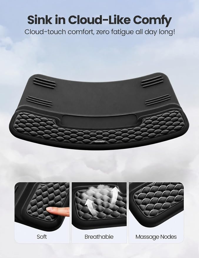 Vaydeer Wrist Rest with Keyboard Stand, Computer Wrist Support Pad, Ergonomic - Image 8