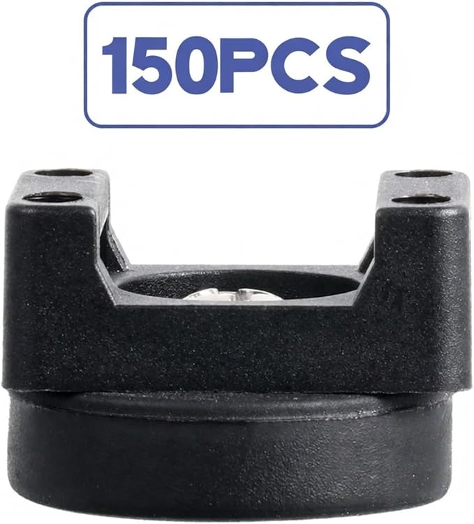 Yookeer 150 Pcs Magnetic Zip Tie Mount Base Black Magnetic Cable Clips Wire - Image 3