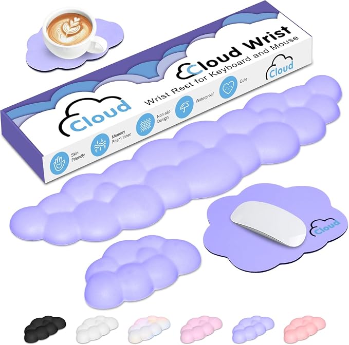 Cloud Wrist Rest Keyboard Palm Rest by YAMJUG