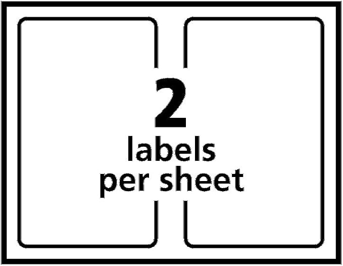 Avery Half-Sheet Printable Shipping Labels, 5.5" x 8.5" Customizable Stickers - Image 10