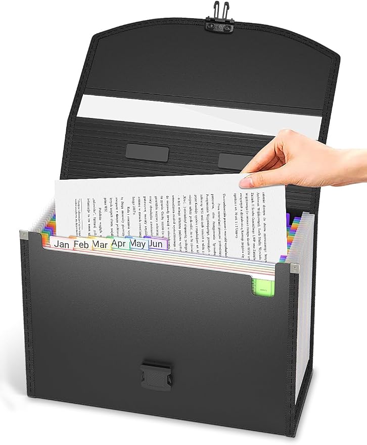 TOPCJ 25 Pockets Accordion File Organizer - Image 6