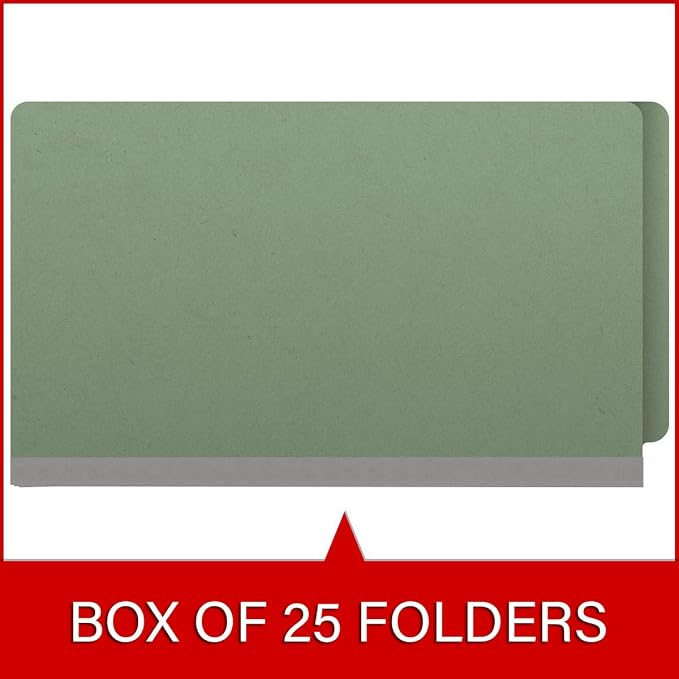 Ecom Folders End Tab Pressboard File Folders | Legal Size 25 Pt Stock - Image 8