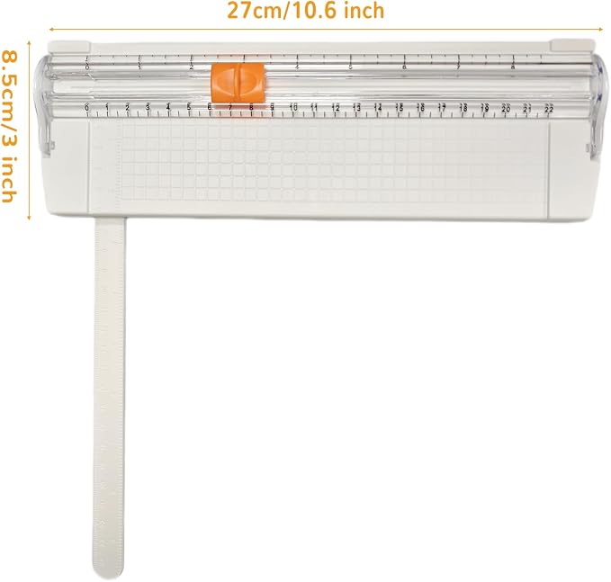 Paper Cutter Slider Small Mini, 12 Inch Paper Trimmer Slicer, Two-Way Cutting - Image 2