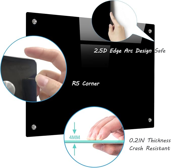 Magnetic Black Glass Board - Image 5