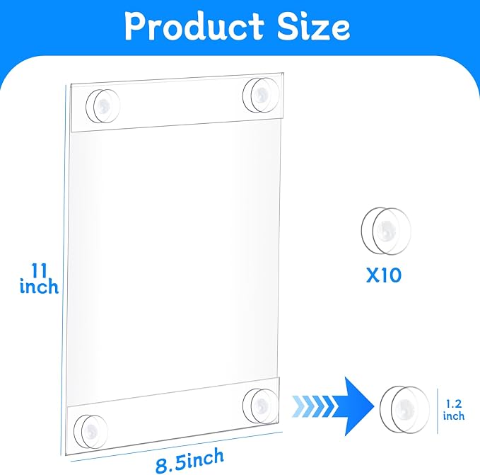 8.5 x 11 Acrylic Sign Holder - Image 2