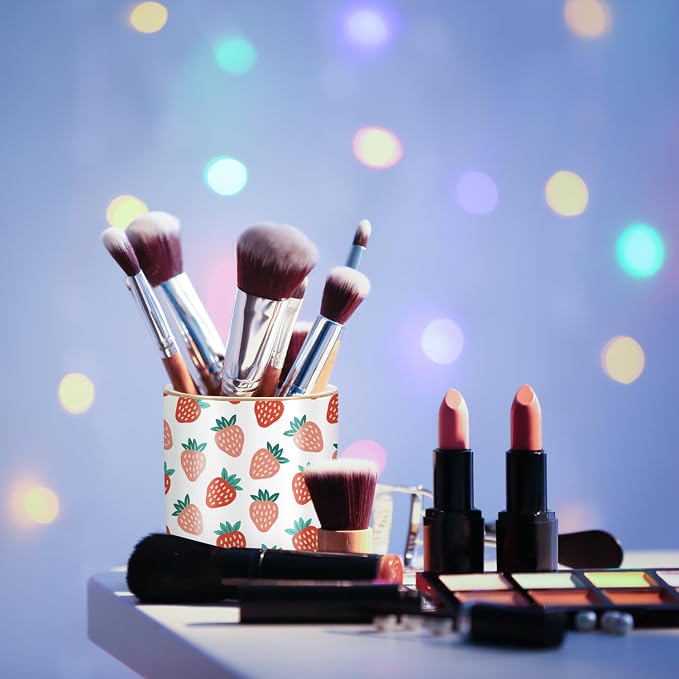 Pencil Holder for Desk, Ceramic Pencil Pens Cup Cute Makeup Brush Holder - Image 5
