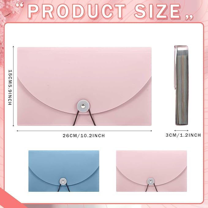 Harloon 2 Pack 13 Pockets Expanding File Folder and Cover Folder - Image 2