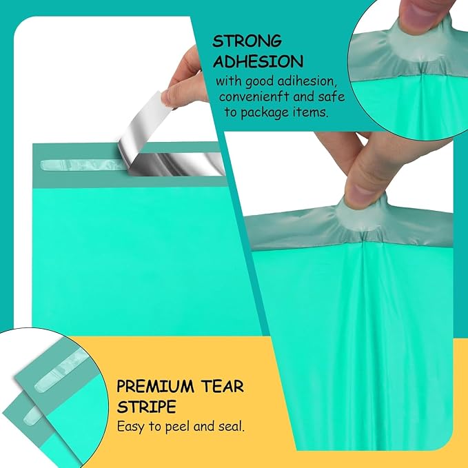 Poly Mailers 10x13 inch 200 Pcs, Plastic Mailing Envelopes - Image 3