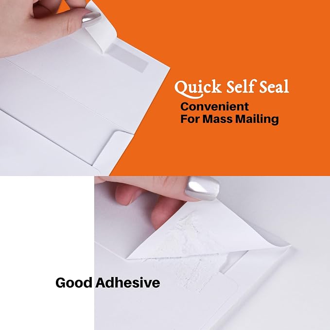 50 Packs 5x7 Envelopes, A7 White 5x7 Envelopes - Image 6