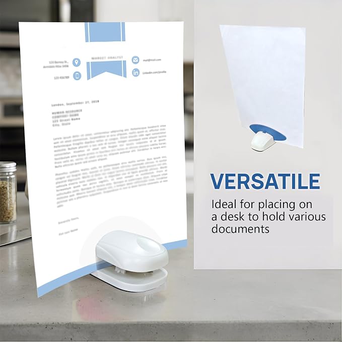 Paper Holder for Typing, Plastic Document Holder for Typing, Compact Paper - Image 4