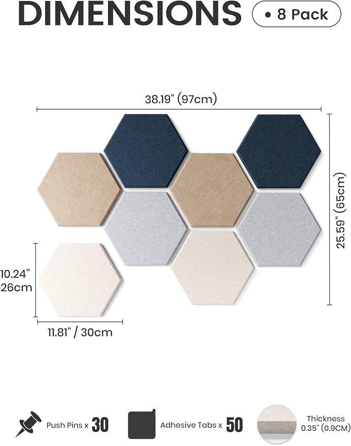 Fluxynara Hexagon Cork Board Alternative - Image 2