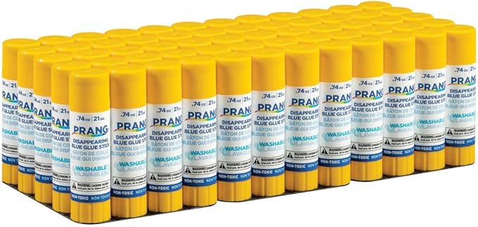 Prang Washable Glue Stick, Blue, 74 Oz., 60 Count-DeskLoop Office