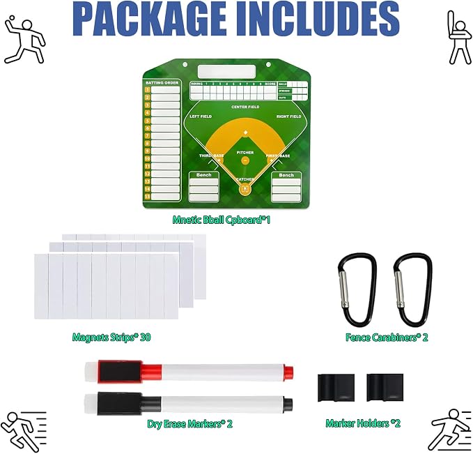 Magnetic Baseball Lineup Board for Coaches - Image 2