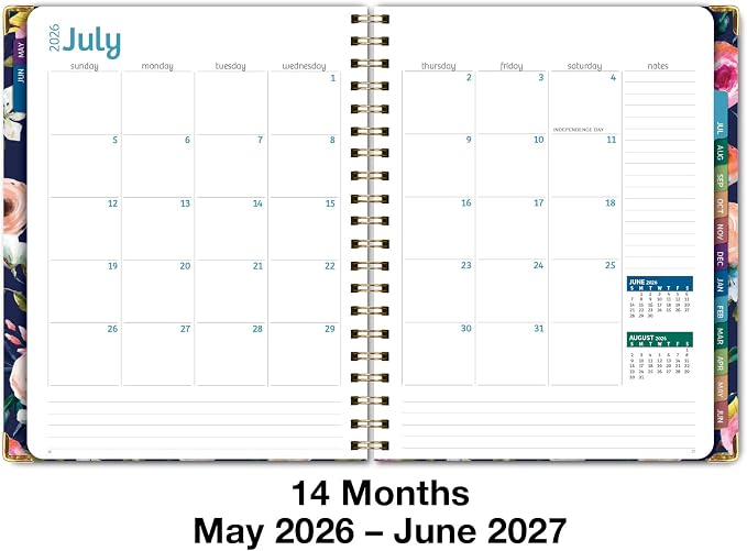 HARDCOVER Academic Year 2026-2027 Planner: 14 Months 8.5"x 11" Daily Weekly - Image 5