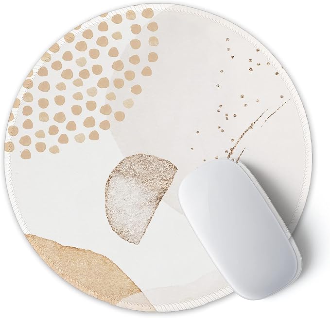 ITNRSIIET Round Mouse Pad with Stitched Edge Premium-Textured Waterproof - Image 2