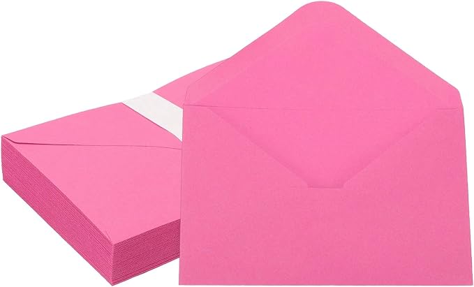 PATIKIL 7x5 Inch Invitation Envelopes, Rose Red by PATIKIL