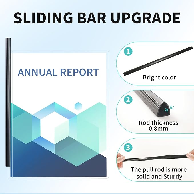 Binditek 12 Pack Clear Report Covers - Image 5
