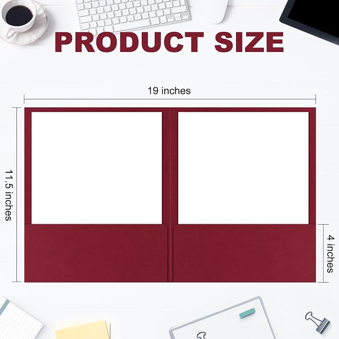 Kisston Executive Twin Pocket Folders Letter Size Blue - Image 2