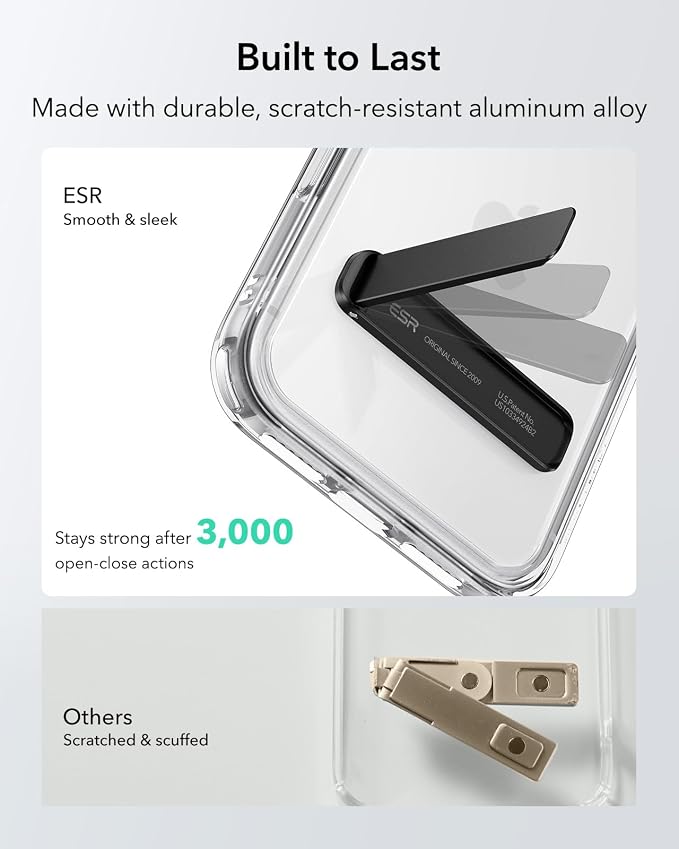 ESR Boost Phone Kickstand, Vertical and Horizontal Stand, Adjustable Angle - Image 5