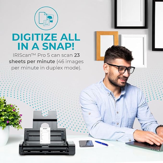 IRIScan Pro Document Scanner duplex-v5PRO 20PPM/40IPM: Desktop Scanner - Image 3
