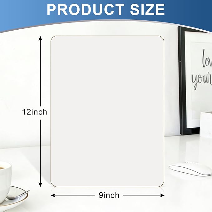 Dry Erase Boards, 24 Pack 9 x 12 Inch Mini Portable Practice White Boards - Image 3