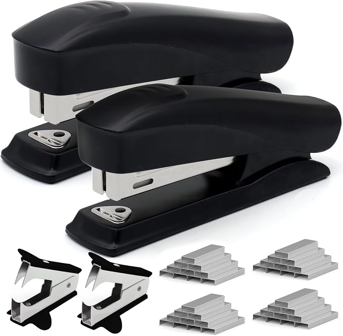 2 Pack Black Office Stapler, 25-Sheet Capacity by Unknown