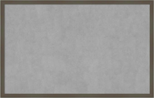 Amanti Art Grey Framed Magnetic Board 21x33 Large Vision Board by AmantiArt