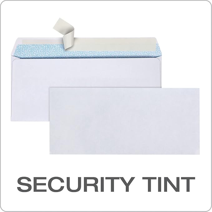 Columbian #10 Security Envelopes, 500 Pack, Self Seal Envelopes - Image 3
