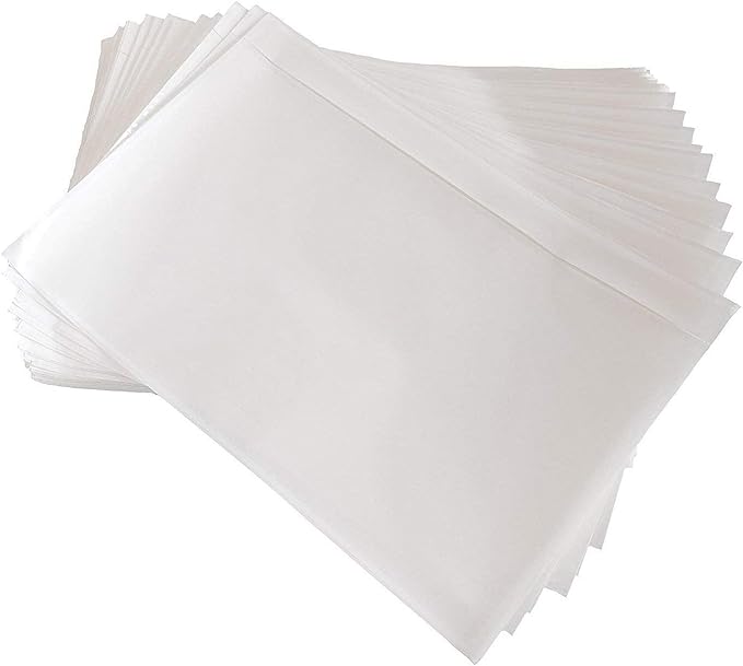 200 Pack 7.5" x 5.5" Clear Self-Adhesive Top Loading Packing List/Shipping - Image 2