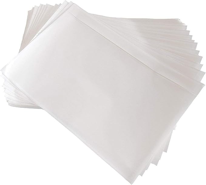 7.5" x 5.5" Clear Adhesive Top Loading Packing List/Shipping Label Envelopes by RBHK
