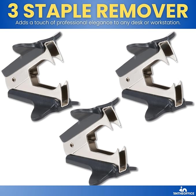 1InTheOffice Claw Staple Remover, 3 Pack " - Image 6
