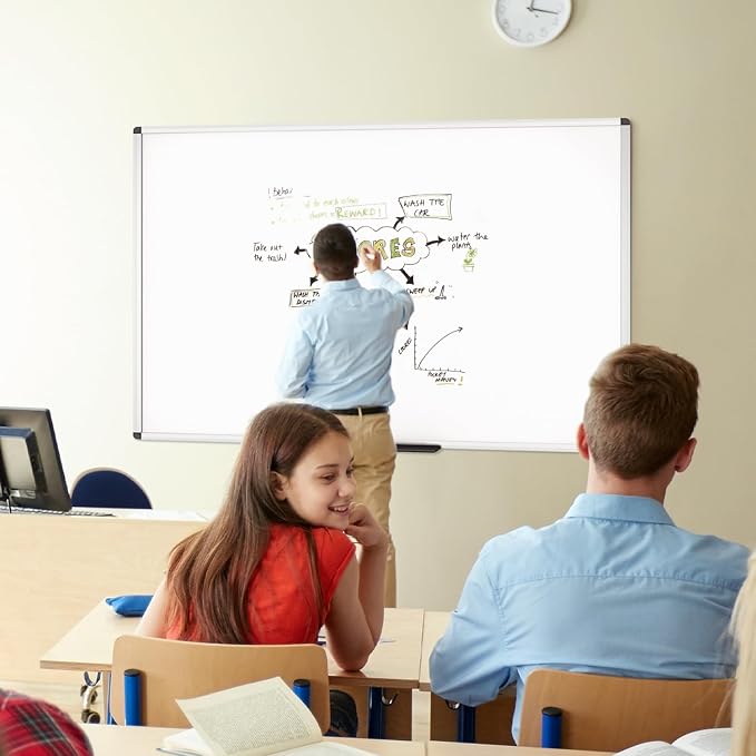 VIZ-PRO Dry Erase Board/Magnetic Whiteboard, 72 x 48 Inches, Large Wall Mounted - Image 6