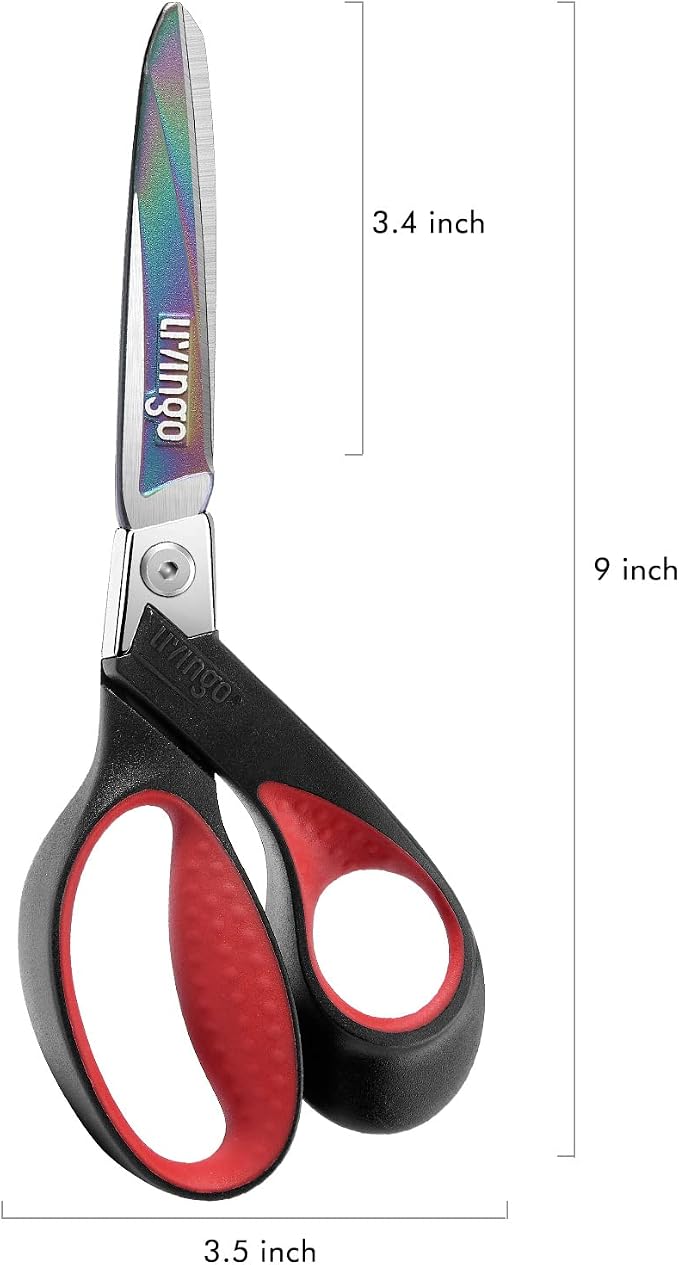 LIVINGO 9" Heavy Duty Titanium Coated Stainless Steel Industrial Multipurpose - Image 2
