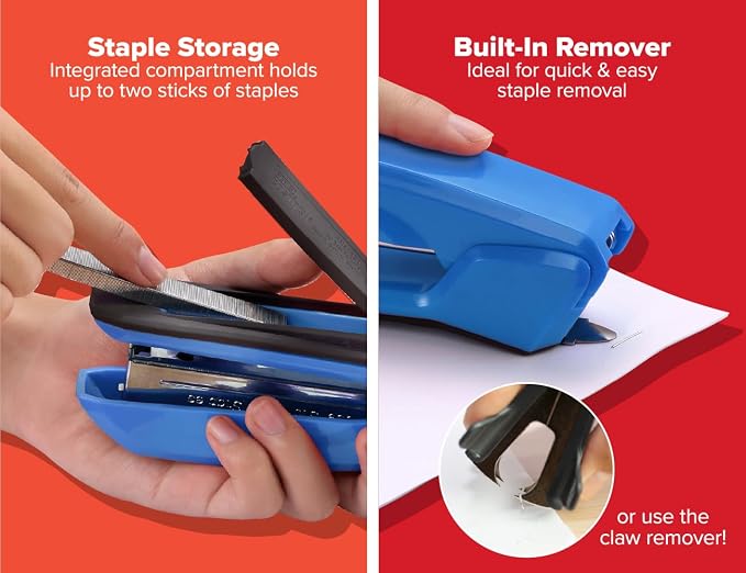 Bostitch Office Ascend 3 in 1 Stapler Value Pack, 20 Sheet Capacity, Includes - Image 3