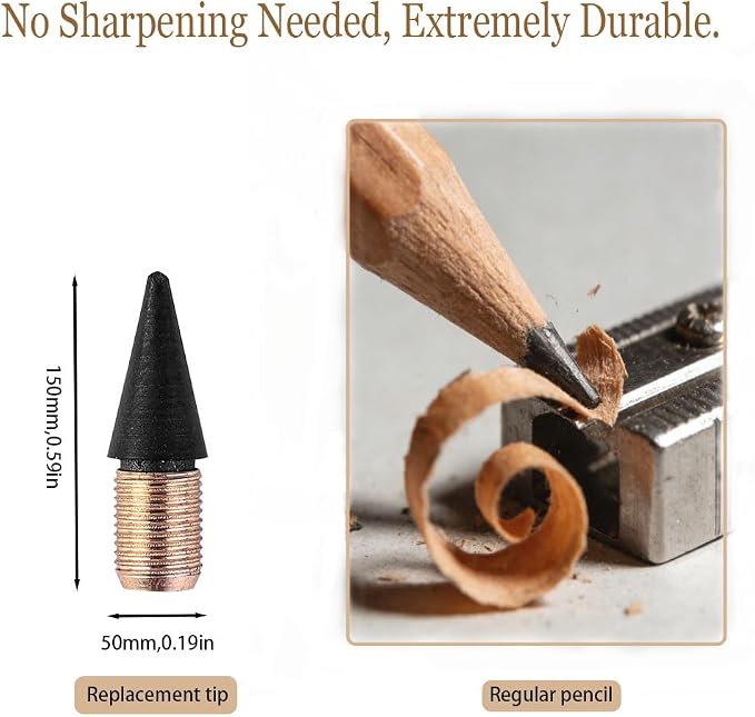 Everlasting Pencil Refills, Infinity Pen Nibs, Inkless Eternal Pencils Head - Image 3