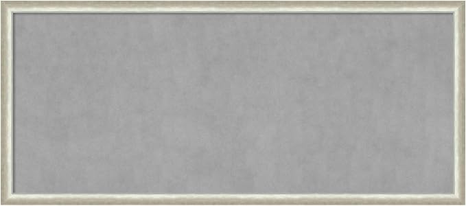 Amanti Art Silver Framed Magnetic Board 22x50 Oversize Vision Board by AmantiArt