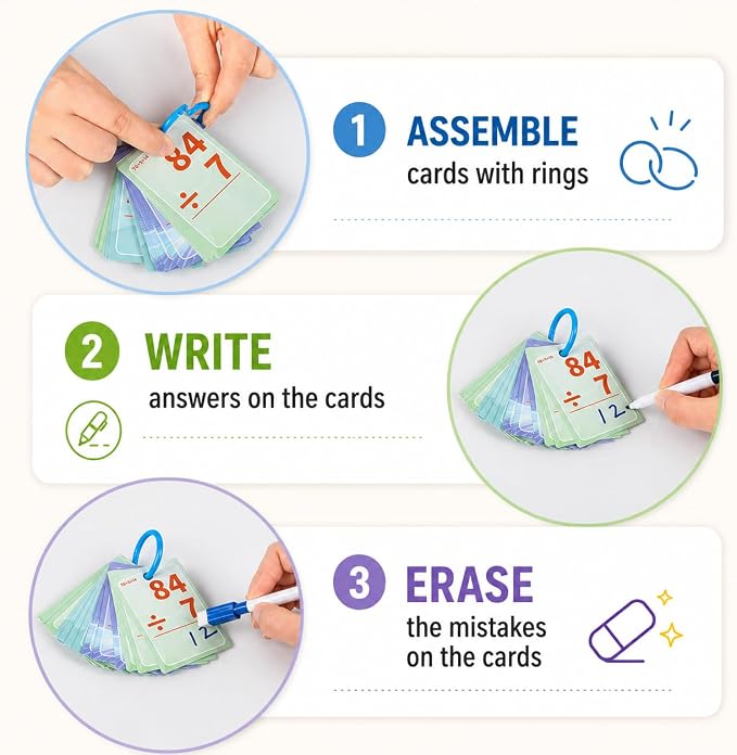 Multiplication and Division Flash Cards, Math Games Flash Cards - Image 6