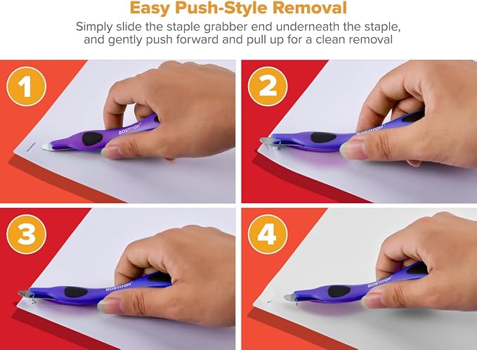 Bostitch Professional Magnetic Easy Staple Remover, Neon Colors, 3 Pack | - Image 5