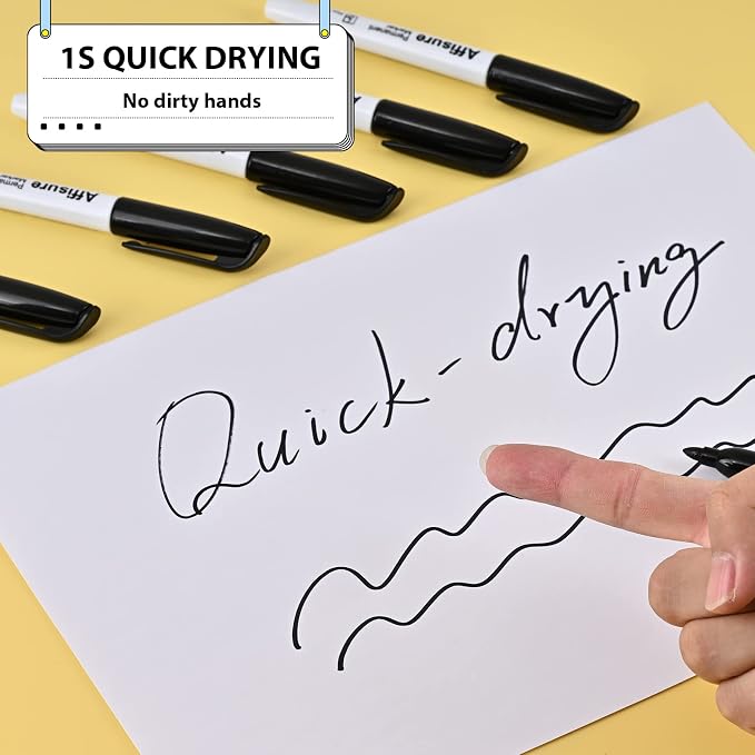 Permanent markers, 60 packs permanent markers bulk, quick drying in one second - Image 4