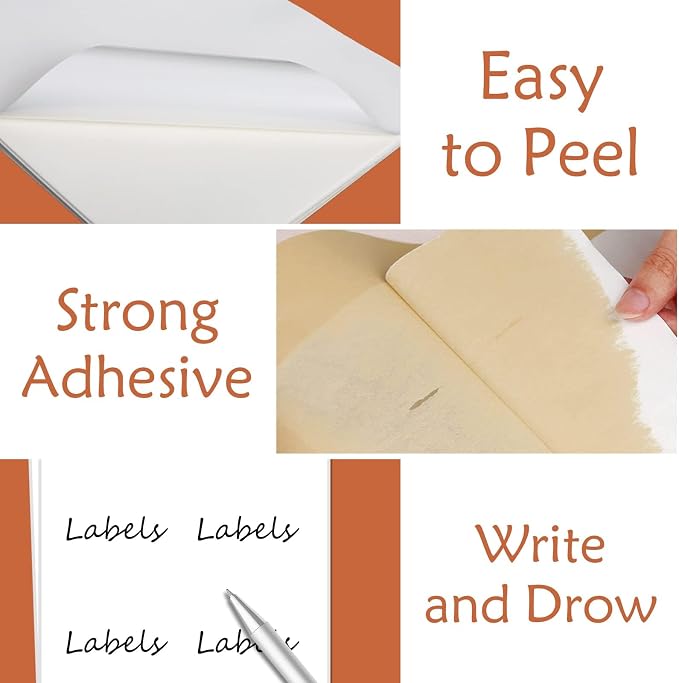 9527 Product 100 Sheets Sticker Labels 8-1/2" x 11" Shipping Address Labels - Image 5