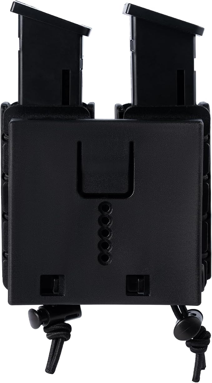 TACNEX Pistol Mag Holder w/Belt MOLLE Rotatable Adjustable Clip 9mm Magazine - Image 4
