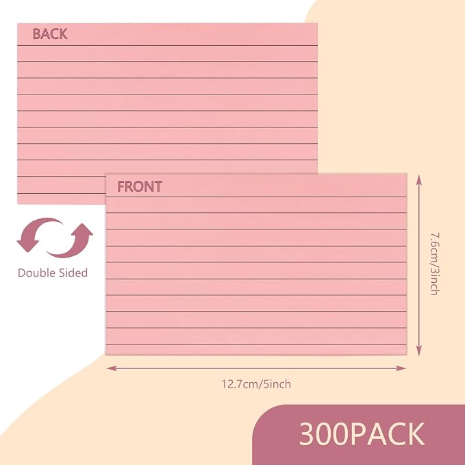 Colored Index Cards 3 x 5 Inch, Flash Cards - Image 2