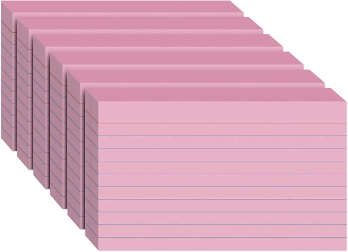 300PCS Index Cards 3 x 5 Inch, Lined Flashcards Notecards, Flash Cards by WAYISUL