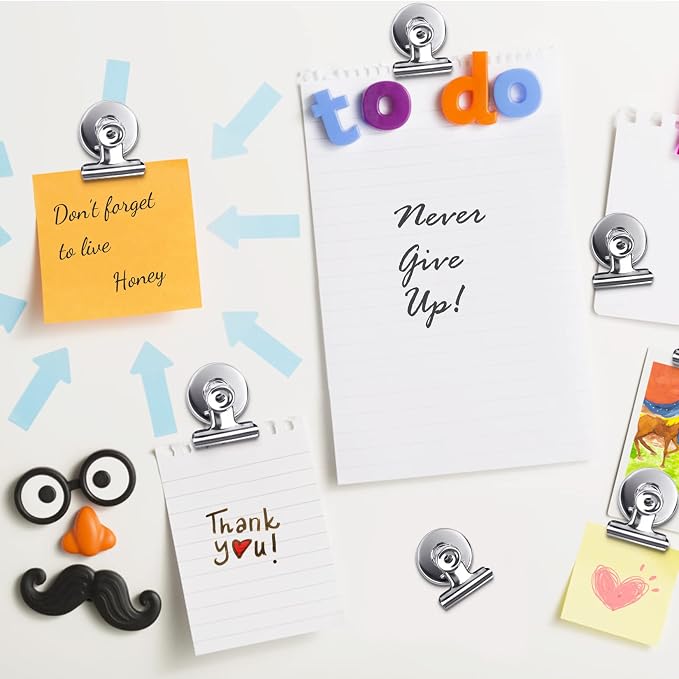 24Pack Refrigerator Magnets Magnetic Clips Fridge Magnets-Scratch Free Perfect - Image 5