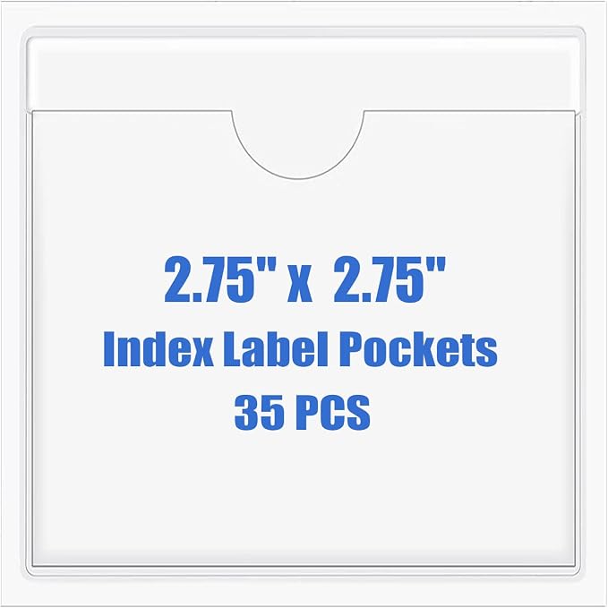 Origin-Joy 35 PCS Self Adhesive Index Card Pockets by Origin-Joy