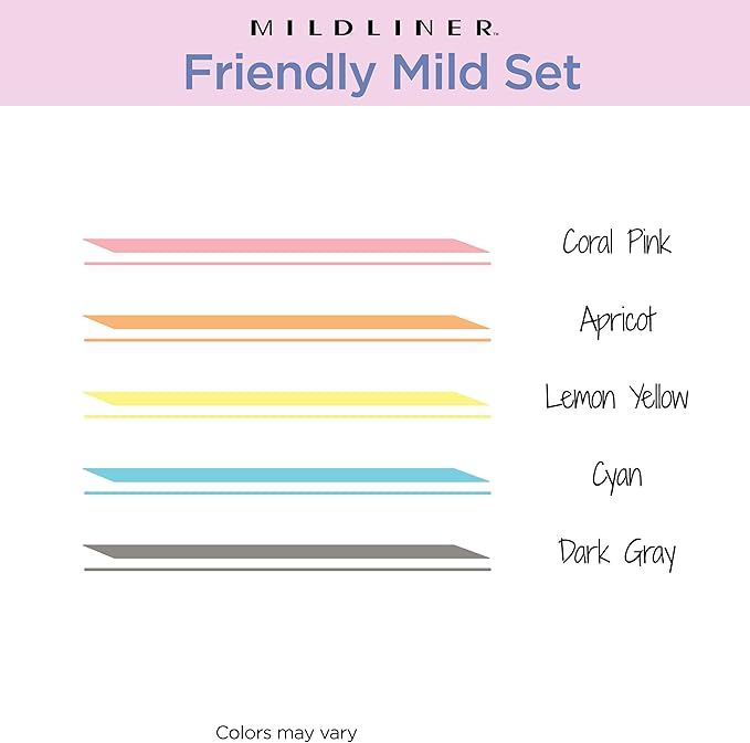 Zebra Pen Mildliner Dual-Tip Highlighter Set, Broad and Fine Tips, No Bleed - Image 3