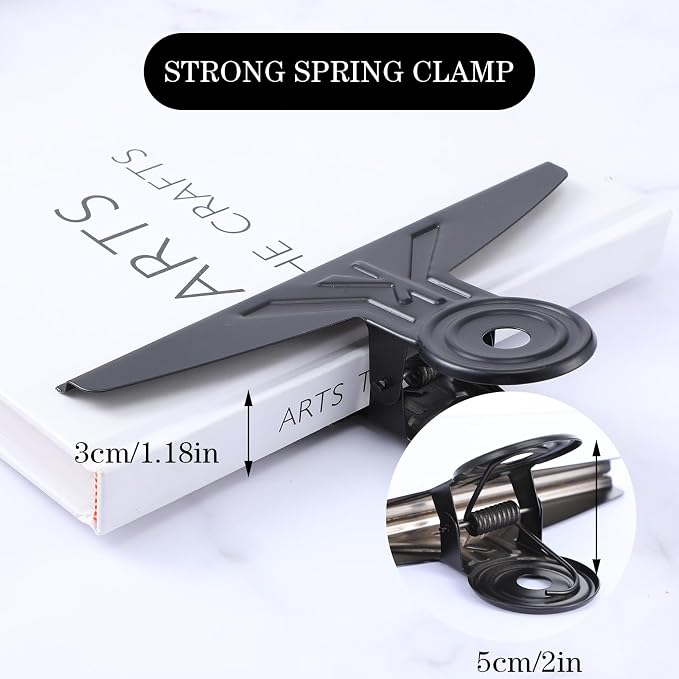 Extra Large Bulldog Clips, 5 Pack Metal Binder Clips Jumbo 7.9 Inches, Paper - Image 3