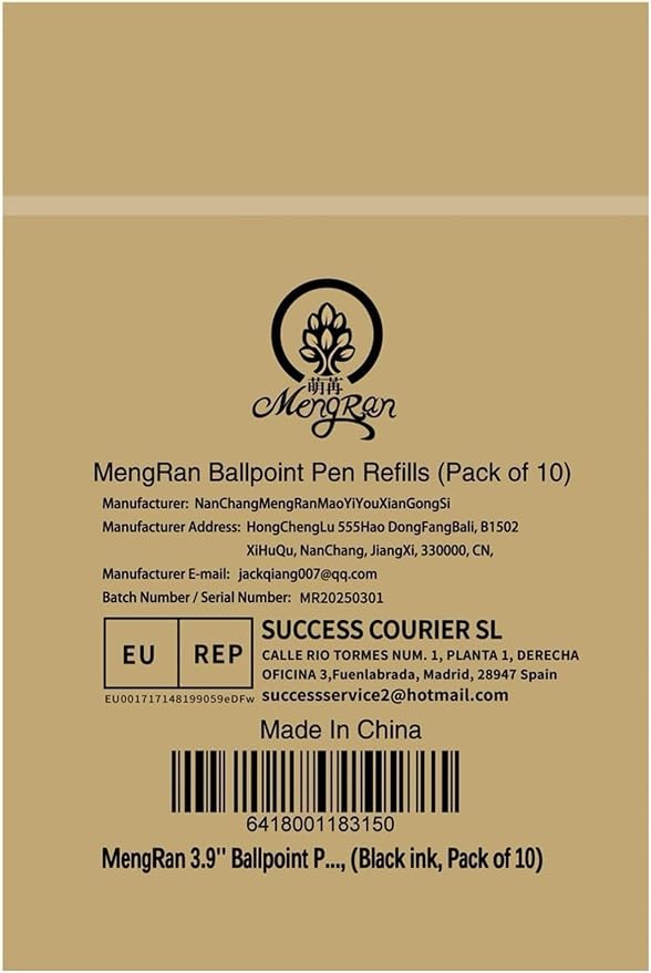 MengRan 3.9'' Ballpoint Ink Pen Refills, - Image 5